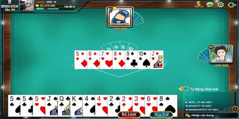 Tiến lên miền Bắc Tiến lên miền Bắc chiến thuật nâng cao